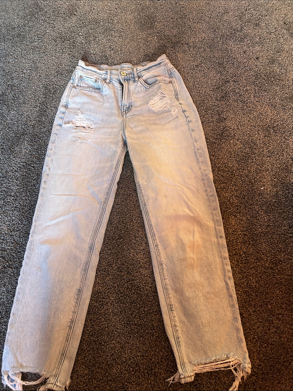 American Eagle Outfitters Light Blue Straight Leg Jeans